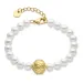 waterproof parel armband in verguld staal - OCEANA
