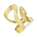 waterproof verstelbaar ring in verguld staal - OCEANA