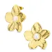 waterproof bloem oorbellen in verguld staal - OCEANA