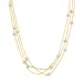 waterproof zirkoon ketting in verguld staal - OCEANA