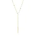 waterproof Y-ketting in verguld staal - OCEANA