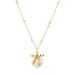 waterproof parel ketting in verguld staal - OCEANA