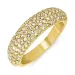waterproof zirkoon ring met een fout in verguld staal - OCEANA