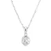waterproof zirkoon ketting in staal - OCEANA