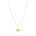 waterproof zon parel ketting in verguld staal - OCEANA
