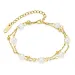 waterproof parel armband in verguld staal - OCEANA