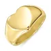 waterproof hart ring in verguld staal - OCEANA