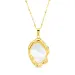 waterproof parel ketting in verguld staal - OCEANA