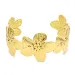waterproof bloem armband in verguld staal - OCEANA