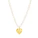 waterproof hart ketting in verguld staal - OCEANA