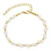 waterproof parel armband in verguld staal - OCEANA