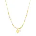 waterproof hart ketting in verguld staal - OCEANA