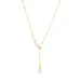 waterproof parel ketting in verguld staal - OCEANA
