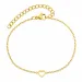 waterproof hart armband in verguld staal - OCEANA