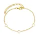 waterproof hart armband in verguld staal - OCEANA