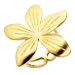 waterproof bloem verstelbaar ring maat 54-58 in verguld staal - OCEANA