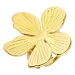 waterproof bloem ring in verguld staal - OCEANA