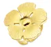 waterproof bloem ring in verguld staal - OCEANA