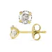 5 mm waterproof solitaire oorbel in verguld staal - OCEANA