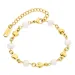 waterproof hart armband in verguld staal - OCEANA
