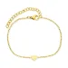 waterproof hart armband in verguld staal - OCEANA