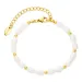 waterproof parel armband in verguld staal - OCEANA