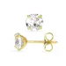6 mm waterproof solitaire oorbel in verguld staal - OCEANA