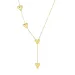waterproof hart Y-ketting in verguld staal - OCEANA
