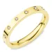 waterproof zirkoon ring in verguld staal - OCEANA