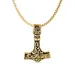 waterproof de hamer van thor ketting in verguld staal - OCEANA