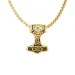 waterproof de hamer van thor ketting in verguld staal - OCEANA