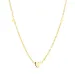 waterproof hart ketting in verguld staal - OCEANA