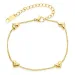 waterproof hart armband in verguld staal - OCEANA