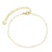waterproof parel armband in verguld staal - OCEANA