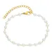 waterproof parel armband in verguld staal - OCEANA