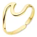 waterproof verstelbaar ring in verguld staal - OCEANA