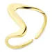 waterproof verstelbaar ring in verguld staal - OCEANA