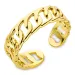 waterproof panzer verstelbaar ring in verguld staal - OCEANA