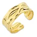 waterproof verstelbaar ring maat 54-58 in verguld staal - OCEANA