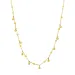 waterproof bolletje ketting in verguld staal - OCEANA