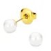 5 mm waterproof parel oorsteker in verguld staal - OCEANA