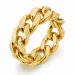 waterproof panzer ring in verguld staal