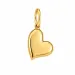 waterproof hart verguld hanger in verguld staal - OCEANA