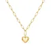 waterproof hart ketting in verguld staal - OCEANA