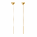 waterproof hart ketting oorbellen in verguld staal - OCEANA