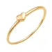 waterproof hart ring in verguld staal - OCEANA