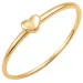 waterproof hart ring in verguld staal - OCEANA