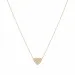 waterproof hart zirkoon ketting in verguld staal - OCEANA