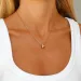 waterproof zirkoon ketting in verguld staal - OCEANA