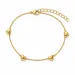 waterproof hart armband in verguld staal - OCEANA